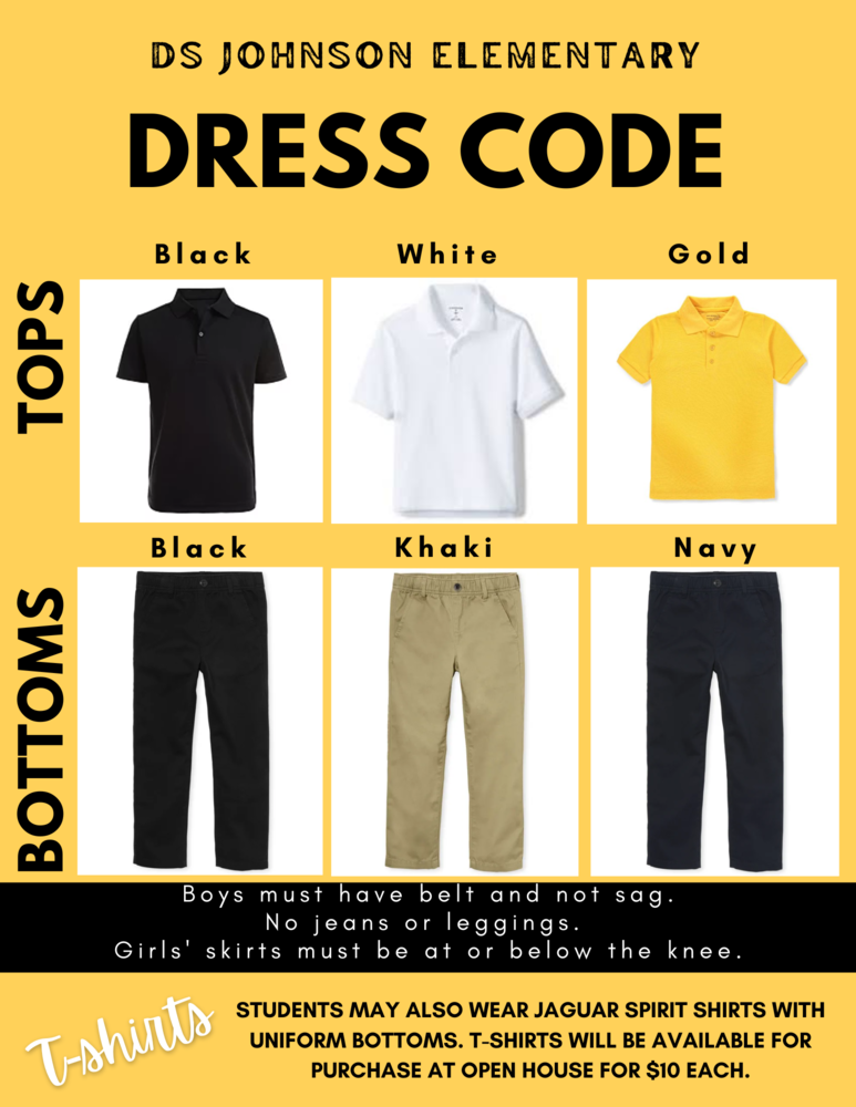 Dress Code DS Johnson Elementary School