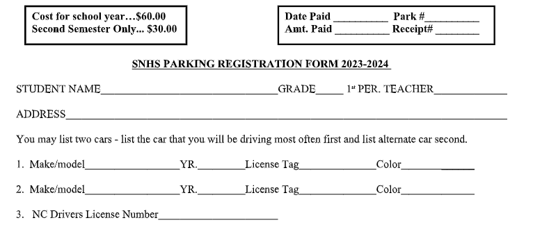 parking registration