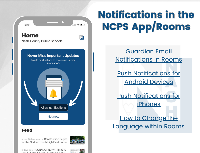 Notifications in NCPS App