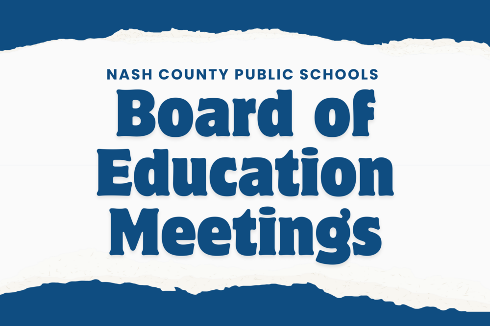 Nash County Public School Board Of Education Meetings