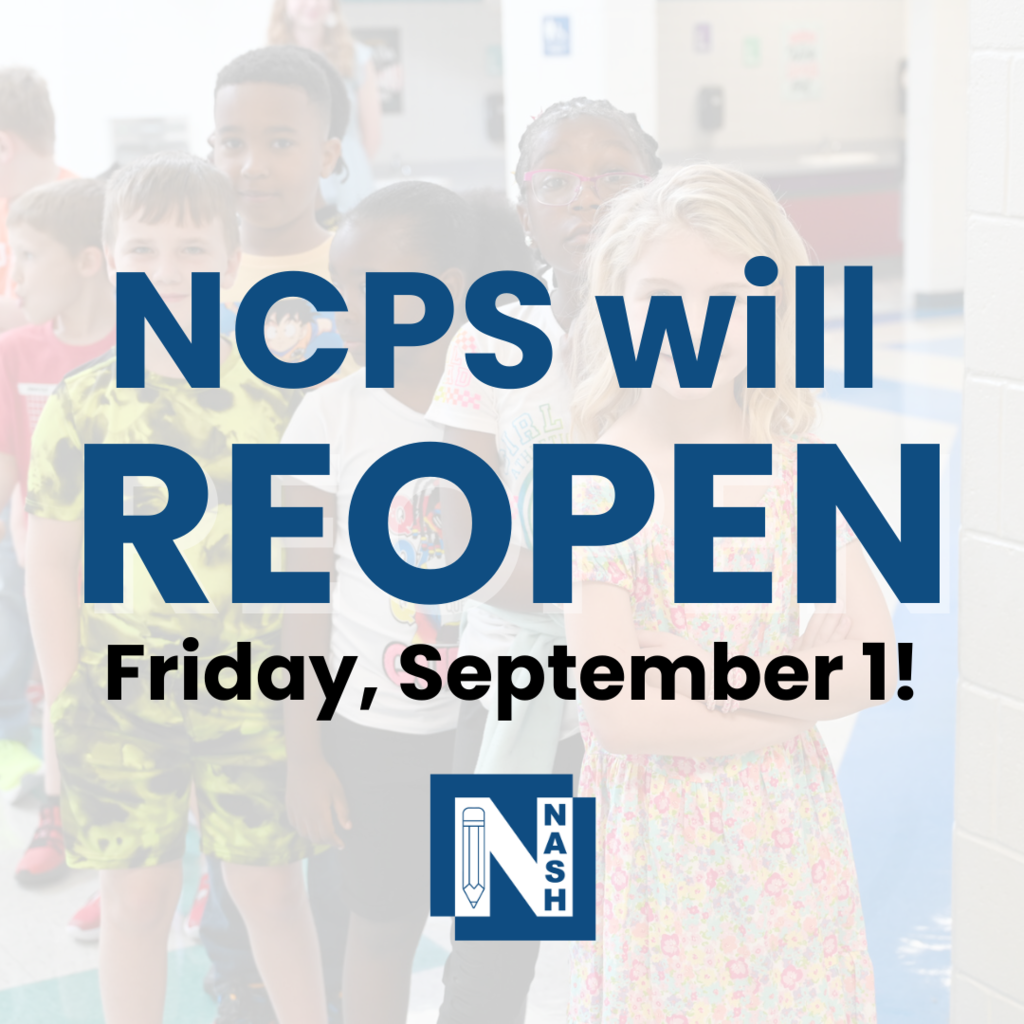 ncps will reopen Friday 9/1