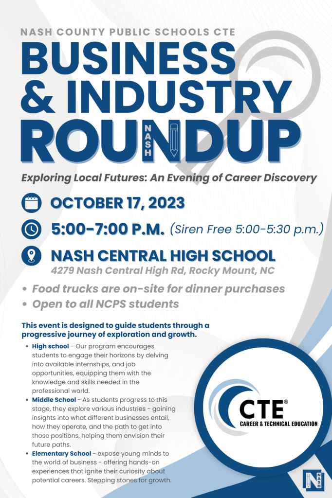 NCPS CTE Business & Industry Roundup