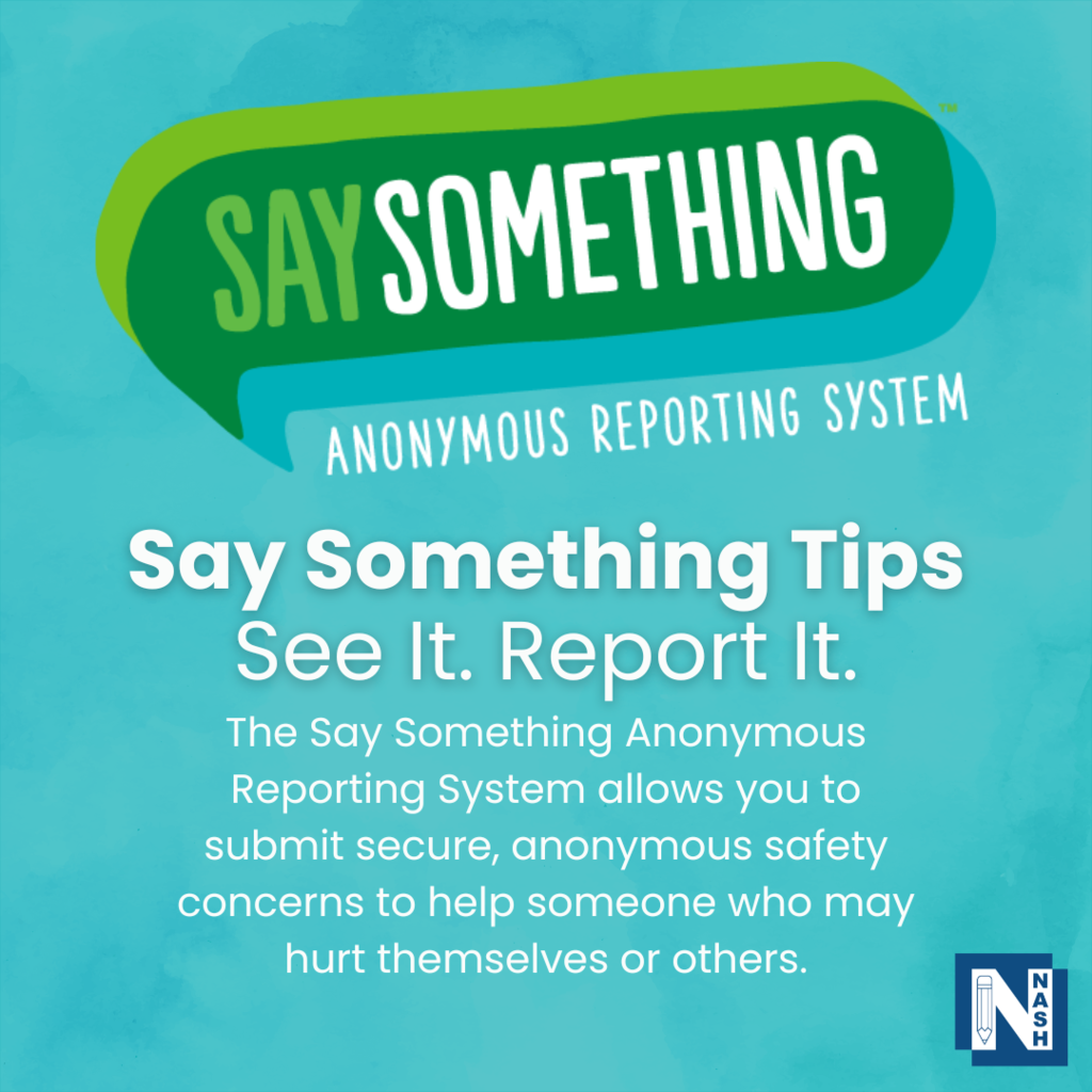 Say something Anonymous reporting system